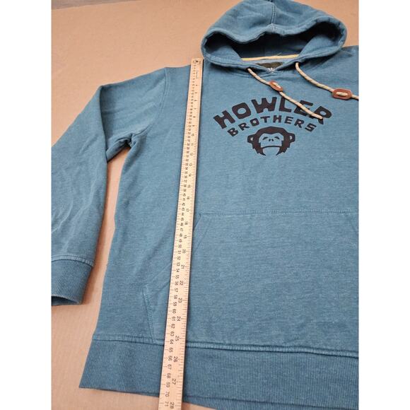 Howler Bros Hoodie Size XL Green/blue El Mono Pullover Sweatshirt Outdoors - Picture 4 of 11